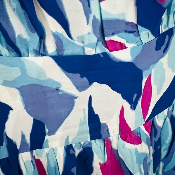 Sincerely Jules Flowy Abstract‎ Print Maxi Dress Spaghetti Strap Size medium - Picture 5 of 8